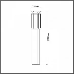 Наземный низкий светильник Odeon Light Gino 4048/1F