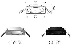 Встраиваемый светильник Ambrella Light C C6520