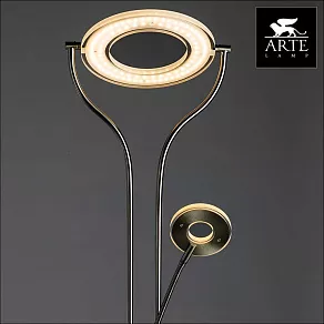Торшер с подсветкой Arte Lamp Duetto led A5904PN-2SS