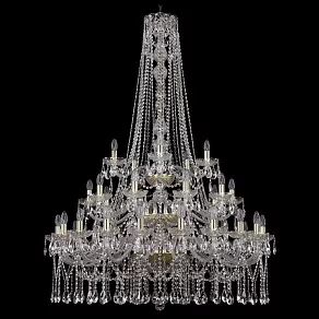 Подвесная люстра Bohemia Ivele Crystal 1413 1413/20+10+5/400/h-158/3d/G