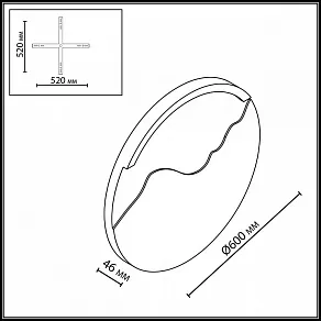 Накладной светильник Odeon Light HIGHTECH 7168/20WL