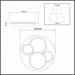 Потолочная люстра Sonex Pine 7734/60L