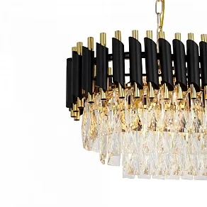 Подвесная люстра LUMINA DECO MAZINI LDP 6003-800-PR BK+F.GD