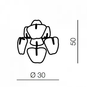 Накладной светильник Azzardo 3D wall AZ0979