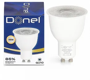 Лампа светодиодная Donel DN03 GU10 9Вт 4000K DN03003N9GU10