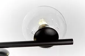 Люстра на штанге LUMINA DECO Fredica LDP 6030-7 BK+PR