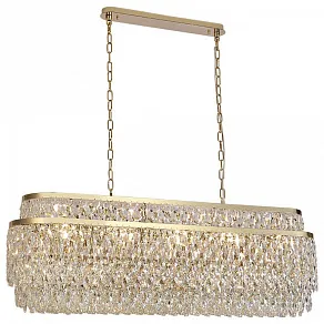 Подвесная люстра Newport TIFFANY 8530/120 C oval gold polished