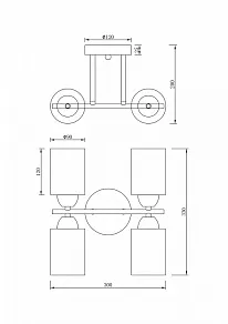 Люстра на штанге Freya Glow FR5129PL-04B