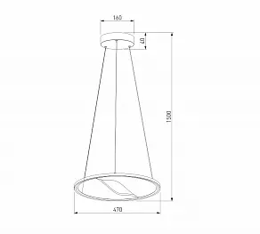 Подвесной светильник Eurosvet Occhio 40026/1 LED серый