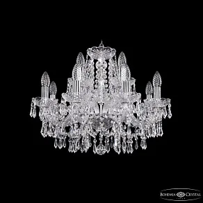 Подвесная люстра Bohemia Ivele Crystal 1403 1403/8+4/195 Ni