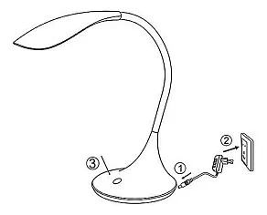 Настольная лампа офисная Globo Shannon 58243