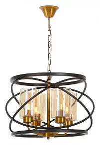 Подвесная люстра LUMINA DECO 8004 LDP 8004-4 BK+MD