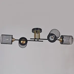 Люстра на штанге Reluce  38460-0.3-04 BK+COPPER