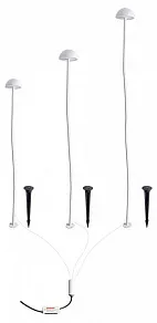 Наземный низкий светильник Arte Lamp MOTUS A1081PA-3WH