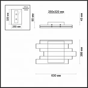 Накладной светильник Odeon Light Piano 4014/71CL