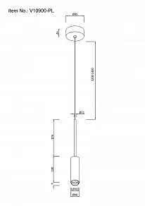 Подвесной светильник Moderli Rin V10900-PL
