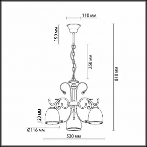 Подвесная люстра Odeon Light Mida 2242/3