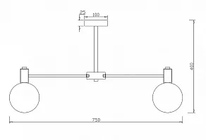 Люстра на штанге Freya Globo FR5175PL-08BS