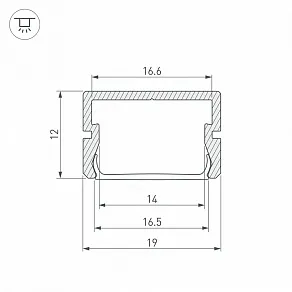 Профиль накладной Arlight SILER 058962