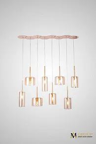 Подвесная люстра AM-Group AM355 AM355-8AMBER