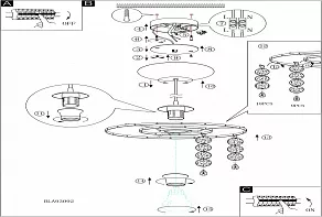 Подвесной светильник Eglo Fedra 2 93092