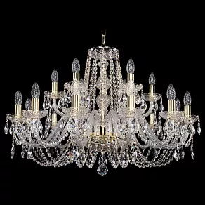 Подвесная люстра Bohemia Ivele Crystal 1402 1402/12+6/300/G