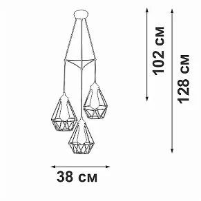 Подвесной светильник Vitaluce V28030 V28030-1/3S