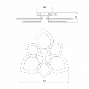 Потолочная люстра Eurosvet Garden 90228/6 белый