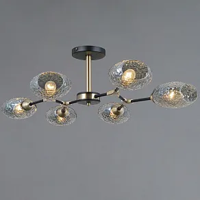 Люстра на штанге ILLUMICO TRENTO IL0272-6CSQ-25 BK AB TRENTO