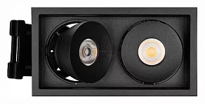 Встраиваемый светильник Arlight CL-SIMPLE-S148x80-2x9W Day4000 (BK, 45 deg) 026877