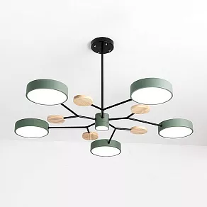 Люстра на штанге Imperiumloft Meade Lamps Green MEADE-01