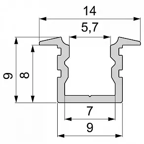 Профиль накладной Deko-Light ET-02-05 975183
