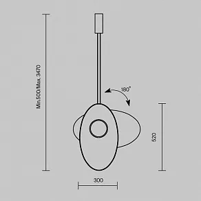 Подвесной светильник Maytoni Evolution MOD396PL-L10BL3K