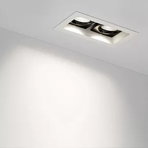 Встраиваемый светильник Arlight  CL-KARDAN-S180x102-2x9W White (WH, 38 deg)