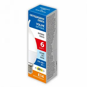 Лампа светодиодная Volpe  E14 6Вт 4000K UL-00008802