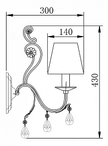 Бра Maytoni Sonata ARM335-01-W