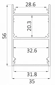 Накладной светильник 6063 LINE 3556 0412645