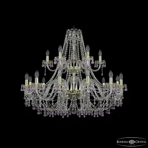 Подвесная люстра Bohemia Ivele Crystal 1410 1410/12+6/360/2d G V7010