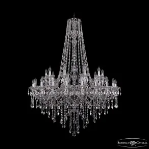 Подвесная люстра Bohemia Ivele Crystal 1415 1415/20+10/400/h-154 Ni