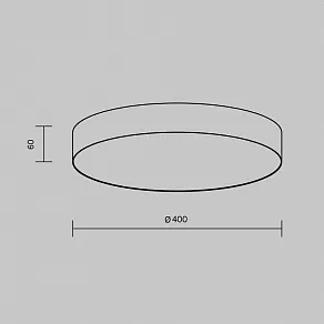 Накладной светильник Maytoni Zon C032CL-45W2.7K-RD-MG