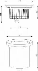 Встраиваемый в дорогу светильник Deko-Light Canum 730454