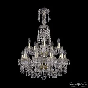 Подвесная люстра Bohemia Ivele Crystal 1403 1403/10+5/195/XL-84/2d G