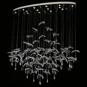 Подвесная люстра Newport VERONA 8220/140 С oval chrome