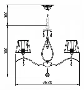 Подвесная люстра Maytoni Talia 1 ARM334-05-W