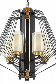 Подвесная люстра LUMINA DECO Canti LDP 1244-5 BK+MD