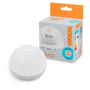 Лампа светодиодная Wolta  GX53 10Вт 6500K WSTD-GX-10W6KGX53-H