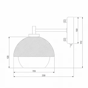 Бра Eurosvet Nocciola 70106/1 черный