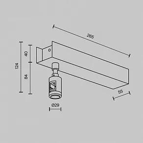 Подвес для трека Maytoni Accessories for tracks Flarity TRA156С-BB1-BS