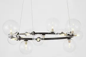 Подвесная люстра LUMINA DECO MERIDO LDP 7033-15 BK+CL