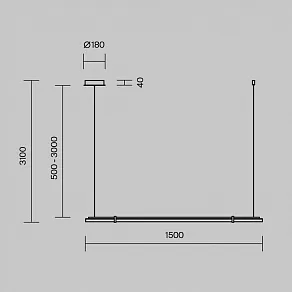 Подвесной светильник Maytoni Plume MOD340PL-L28BS3K